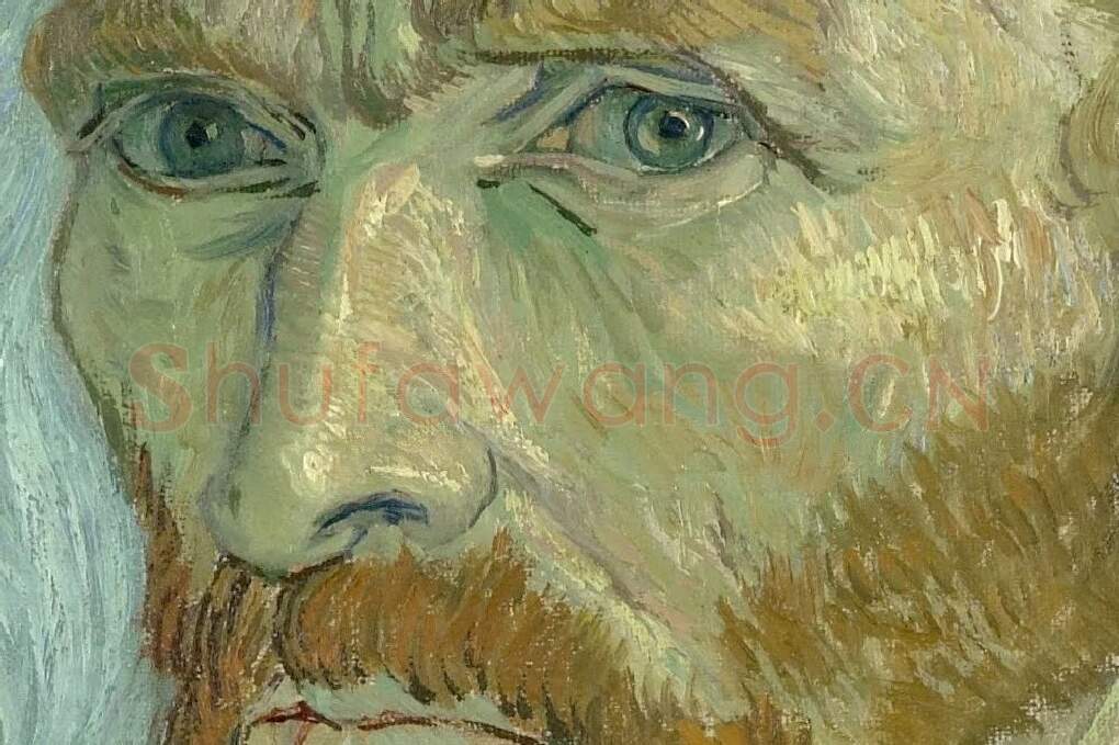 梵高自画像局部 (1)