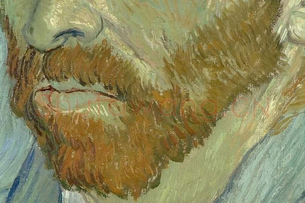 梵高自画像局部 (3)