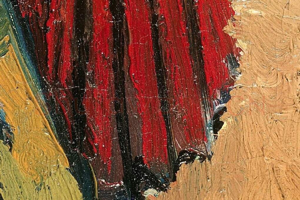 梵高油画《一对恋人》局部 (5)