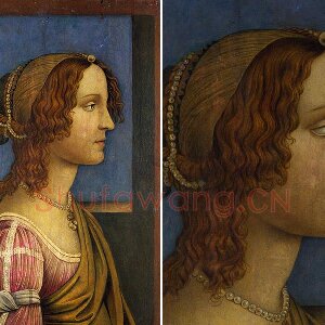 波提切利肖像画作品《侧面女士肖像》