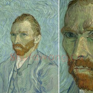 梵高1889年自画像作品