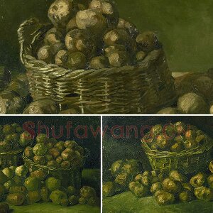 梵高油画静物《篮子里的土豆》系列