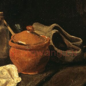 梵高静物罐子与玻璃瓶