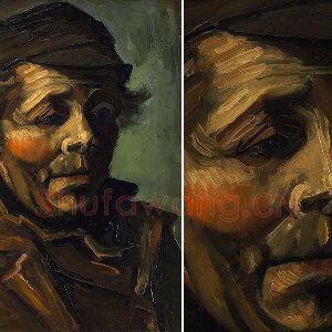 梵高油画头像作品《男性农民头像》