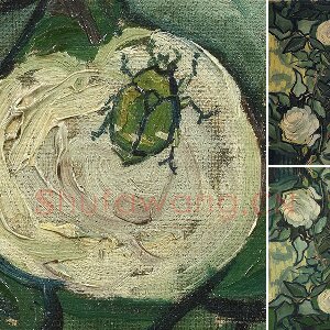 梵高作品《玫瑰和甲虫》