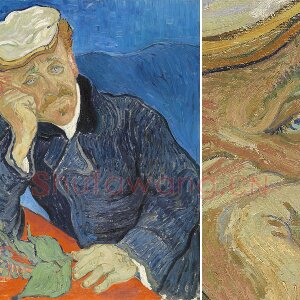 梵高油画作品《加歇医生肖像》