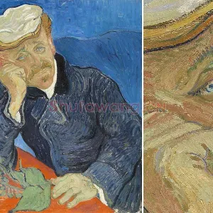 梵高油画作品《加歇医生肖像》