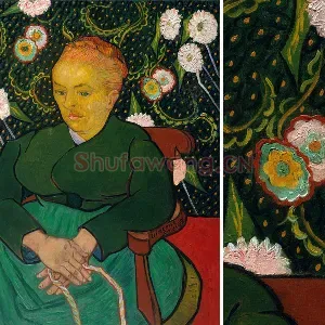 梵高油画《坐在椅子上的女人》肖像画