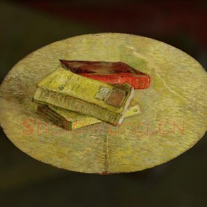 梵高作品《三本书的静物画》
