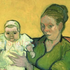 梵高《鲁林母亲和她的婴儿》