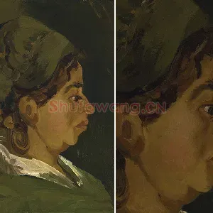 梵高作品农妇头像写生