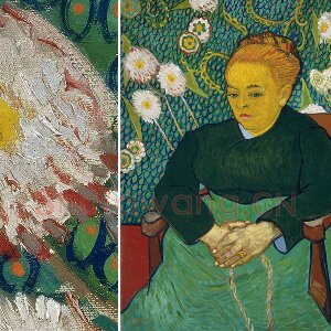 梵高肖像画作品《椅子上的罗琳夫人》