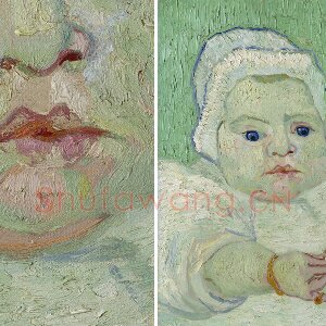 梵高油画人物《婴儿肖像》