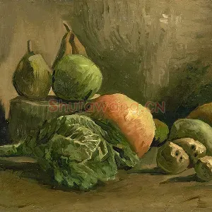 梵高早期作品《蔬菜和水果的静物》