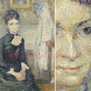 梵高油画肖像作品《坐在椅子上的女人》