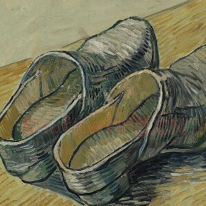 梵高油画静物《一双皮鞋》