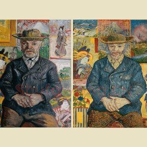 梵高《唐吉老爹》油画肖像作品