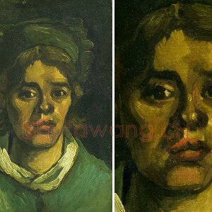 梵高习作《一个农妇的头像》