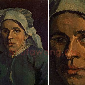 梵高油画头像习作《女人头像》