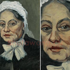 梵高油画头像《老年妇女头像》