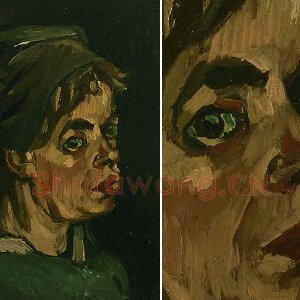 梵高习作油画《女人头像》