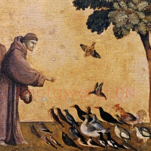 乔托宗教画作品《St. Francis of Assisi Receiving the Stigmata》