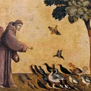 乔托宗教画作品《St. Francis of Assisi Receiving the Stigmata》