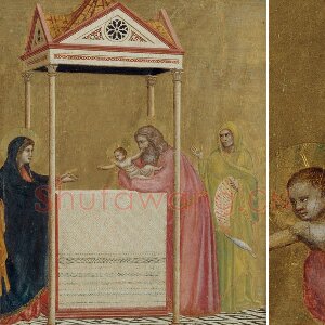 乔托作品《婴儿耶稣在圣殿中的呈献（圣婴呈献）》