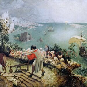 彼得·勃鲁盖尔作品《伊卡洛斯的坠落》