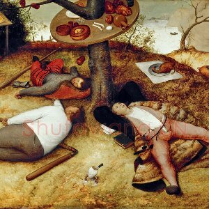 老勃鲁盖尔作品《安乐乡》