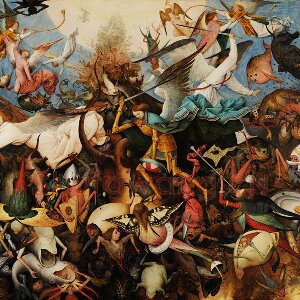 老勃鲁盖尔作品《叛逆天使的堕落》