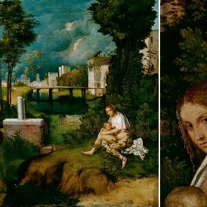 乔尔乔内代表作品《暴风雨》