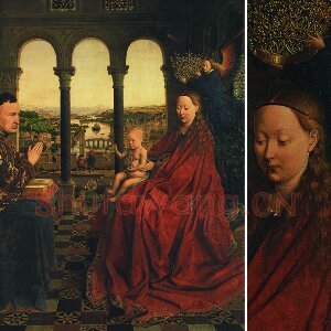 扬·凡·艾克作品《罗兰大臣与圣母子》