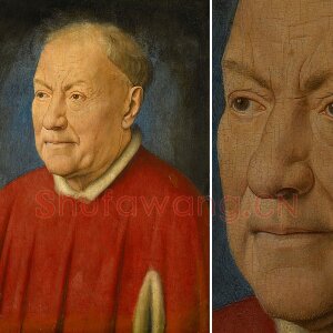 扬·凡·艾克肖像画作品《红衣主教尼科洛·阿尔贝加蒂》