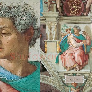 西斯廷教堂的壁画 米开朗基罗《先知以赛亚》