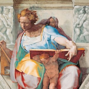 梵蒂冈西斯廷教堂“米开朗基罗”壁画《先知但以理》