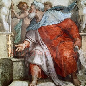 西斯廷教堂米开朗基罗壁画《先知以西结》