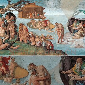 米开朗基罗壁画《洪水》