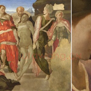 米开朗基罗蛋彩画作品《安葬》