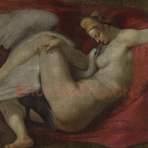 米开朗基罗绘画作品《列达与天鹅》