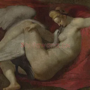 米开朗基罗绘画作品《列达与天鹅》
