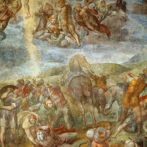 米开朗基罗壁画作品《扫罗的改变》