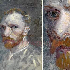 梵高自油画肖像作品《自画像》