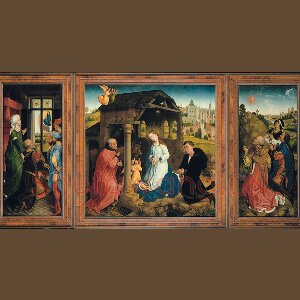 维登三联画作品《布莱德林祭坛画》
