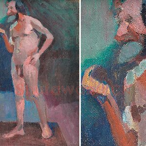 亨利·马蒂斯油画《站立的男模特》