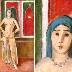 马蒂斯油画《宫女》