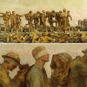萨金特战争题材油画作品《Gassed》
