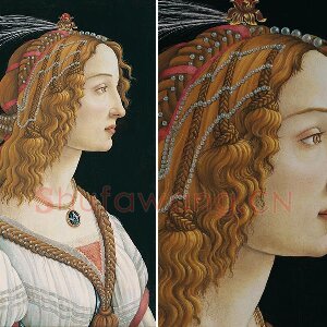 波提切利作品《西蒙内塔·韦斯普奇》肖像画