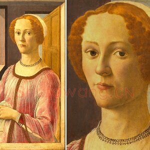 波提切利肖像画作品《班迪内利女士的肖像》