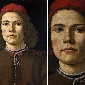 波提切利作品《年轻男子的肖像画》